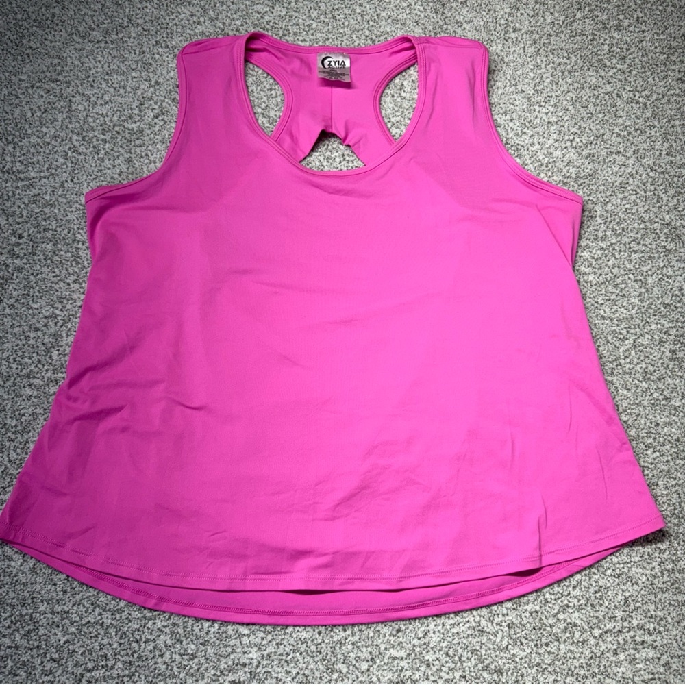 ZYIA Active Vibrant Pink Racerback Athletic‎ Workout Tank Top Size 3XL (XXXL)